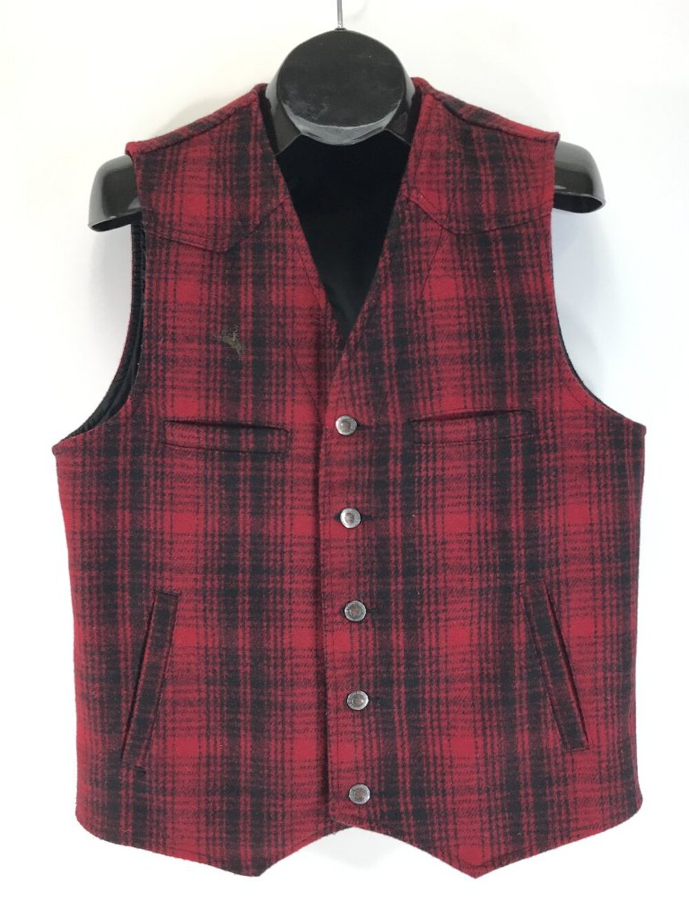 Wyoming Traders Men's Wyoming Wool Vest Sz Medium Lined Western Cowboy Workwear